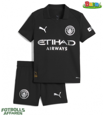 Manchester City Bortaställ Barn 2025-26 Kortärmad (+ Korta byxor)